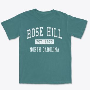 Rose Hill North Carolina Classic Established Premium Heavyweight T-shirt