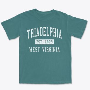 Triadelphia West Virginia Classic Established Premium Heavyweight T-shirt