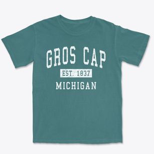 Gros Cap Michigan Classic Established Premium Heavyweight T-shirt