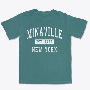 Minaville New York Classic Established Premium Heavyweight T-shirt