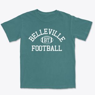 Belleville Township High School Classic Football Premium Heavyweight T-shirt