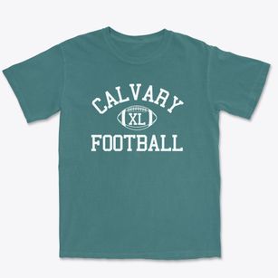 Calvary Lutheran School Classic Football Premium Heavyweight T-shirt