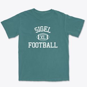 Sigel Township School 3 Adams Classic Football Premium Heavyweight T-shirt