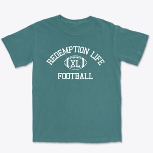 Redemption Life Tabernacle Church Prep Classic Football Premium Heavyweight T-shirt