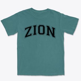 Zion Lutheran School Varsity Arch Premium Heavyweight T-shirt