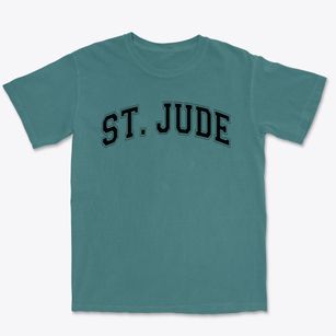 Saint Jude The Apostle School Varsity Arch Premium Heavyweight T-shirt
