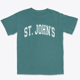 Saint John's Catholic School Varsity Arch Premium Heavyweight T-shirt