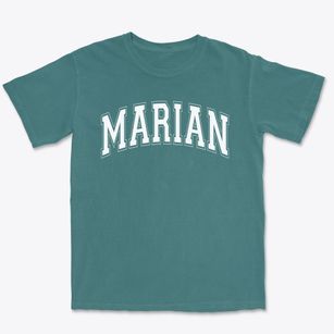 Marian Catholic High School Varsity Arch Premium Heavyweight T-shirt