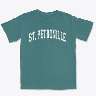 Saint Petronille School Varsity Arch Premium Heavyweight T-shirt