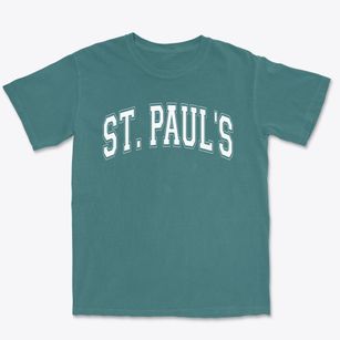 Saint Paul's Lutheran School Varsity Arch Premium Heavyweight T-shirt