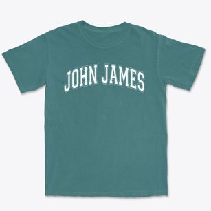 John James Audubon #33 Varsity Arch Premium Heavyweight T-shirt