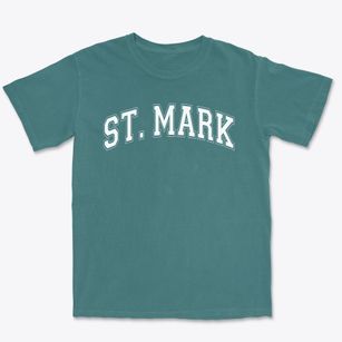 Saint Mark Methodist Day School Varsity Arch Premium Heavyweight T-shirt