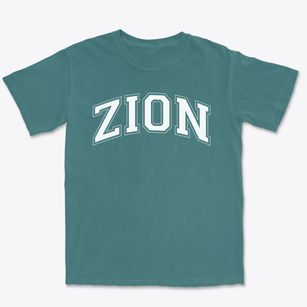 Zion Lutheran School Varsity Arch Premium Heavyweight T-shirt