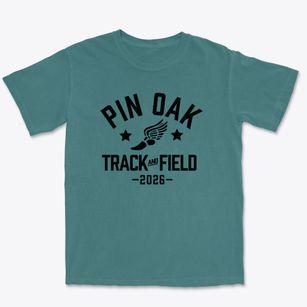 Pin Oak Middle School Track and Field Premium Heavyweight T-shirt