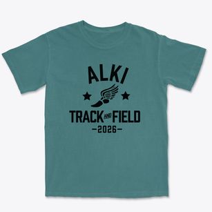 Alki Middle School Track and Field Premium Heavyweight T-shirt