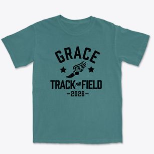 Grace Lutheran Christian Day School Track and Field Premium Heavyweight T-shirt