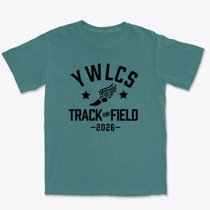 Young Women's Leadership Charter School Track and Field Premium Heavyweight T-shirt
