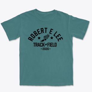 Robert E Lee High School Track and Field Premium Heavyweight T-shirt