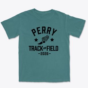 Perry High School Track and Field Premium Heavyweight T-shirt