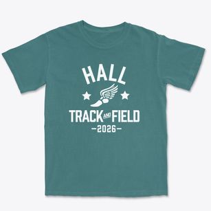 Hall High School Track and Field Premium Heavyweight T-shirt