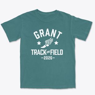 Grant Elementary School Track and Field Premium Heavyweight T-shirt