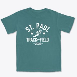 St. Paul Lutheran School Track and Field Premium Heavyweight T-shirt