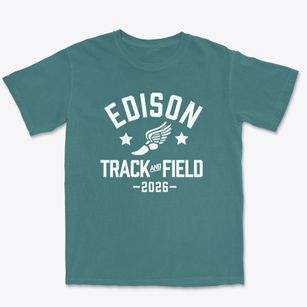 Edison High School Track and Field Premium Heavyweight T-shirt