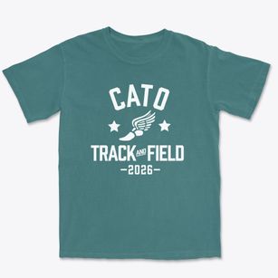 Cato Middle College High School Track and Field Premium Heavyweight T-shirt