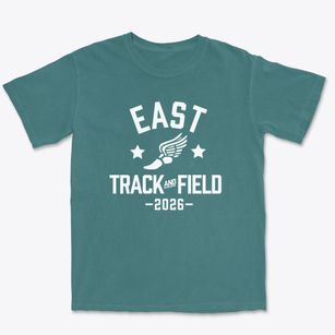 East Elementary School Track and Field Premium Heavyweight T-shirt