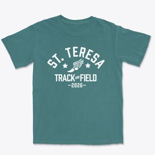 Saint Teresa School Track and Field Premium Heavyweight T-shirt