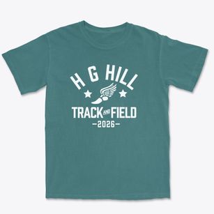 H G Hill Middle School Track and Field Premium Heavyweight T-shirt