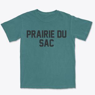 Prairie Du Sac Wisconsin Classic Block Premium Heavyweight T-shirt