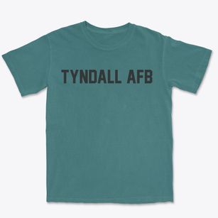 Tyndall Afb Florida Classic Block Premium Heavyweight T-shirt