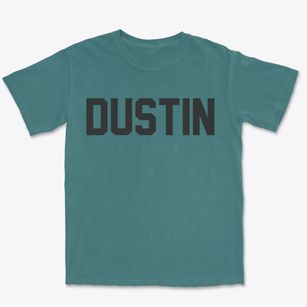 Dustin Oklahoma Classic Block Premium Heavyweight T-shirt