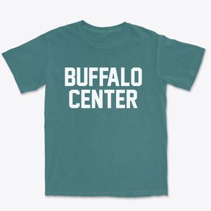 Buffalo Center Iowa Classic Block Premium Heavyweight T-shirt