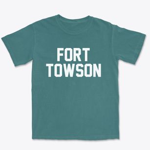 Fort Towson Oklahoma Classic Block Premium Heavyweight T-shirt