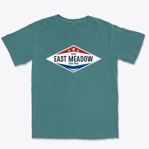 East Meadow New York Diamond Star Premium Heavyweight T-shirt