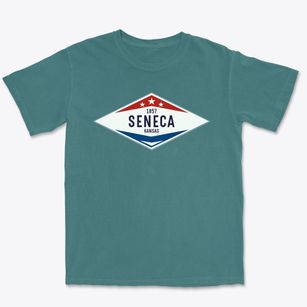 Seneca Kansas Diamond Star Premium Heavyweight T-shirt
