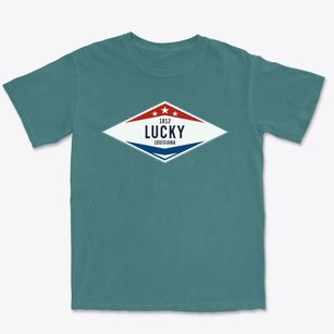 Lucky Louisiana Diamond Star Premium Heavyweight T-shirt