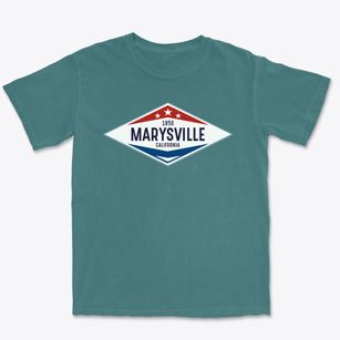 Marysville California Diamond Star Premium Heavyweight T-shirt
