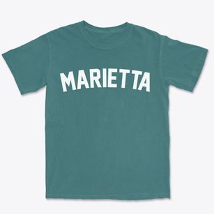 Marietta North Carolina Classic Curve Premium Heavyweight T-shirt