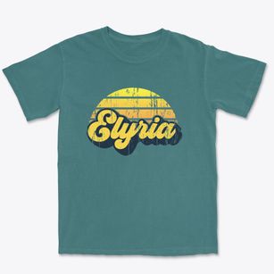 Elyria Ohio Sublime Sunset Premium Heavyweight T-shirt