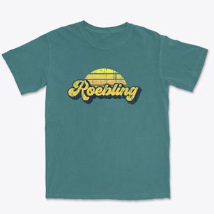 Roebling New Jersey Sublime Sunset Premium Heavyweight T-shirt