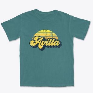 Avilla Indiana Sublime Sunset Premium Heavyweight T-shirt