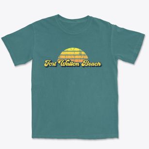 Fort Walton Beach Florida Sublime Sunset Premium Heavyweight T-shirt