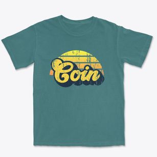 Coin Iowa Sublime Sunset Premium Heavyweight T-shirt