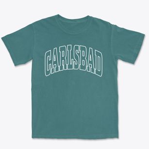 Carlsbad California Trendy Block Premium Heavyweight T-shirt