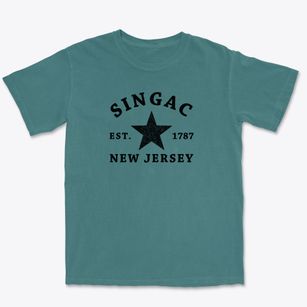 Singac New Jersey Star Premium Heavyweight T-shirt