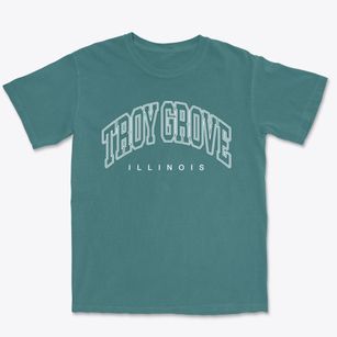 Troy Grove Illinois Inline Premium Heavyweight T-shirt
