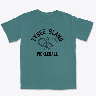 Tybee Island Georgia Pickleball Premium Heavyweight T-shirt